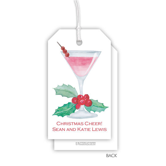 Holiday Martini Gift Tags